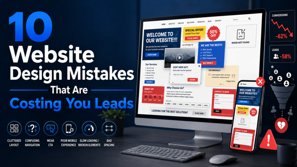website design mistakes